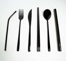 Load image into Gallery viewer, 7-piece Totoro in Black Cutlery - Chonnyday