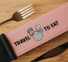 Load image into Gallery viewer, Black Pink Rosé Cutlery Set - Chonnyday