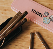 Load image into Gallery viewer, Black Pink Rosé Cutlery Set - Chonnyday