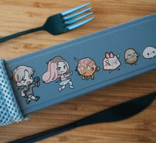 Load image into Gallery viewer, Deep Blue Chasing Cutlery Set - Chonnyday