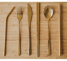 Load image into Gallery viewer, Golden Chasing Cutlery Set - Chonnyday
