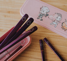 Load image into Gallery viewer, Pinkish Purple Chasing Cutlery Set - Chonnyday
