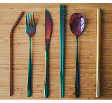 Load image into Gallery viewer, Rainbow Travel Cutlery Set - Chonnyday