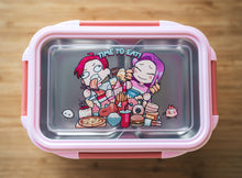 Load image into Gallery viewer, Time to Eat Lunch box (PINK) - Chonnyday
